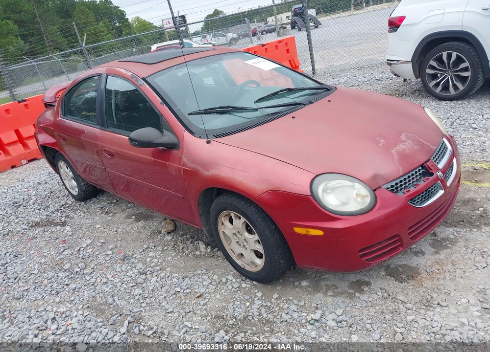 2003 DODGE NEON SXT VIN: 1B3ES56C43D250550