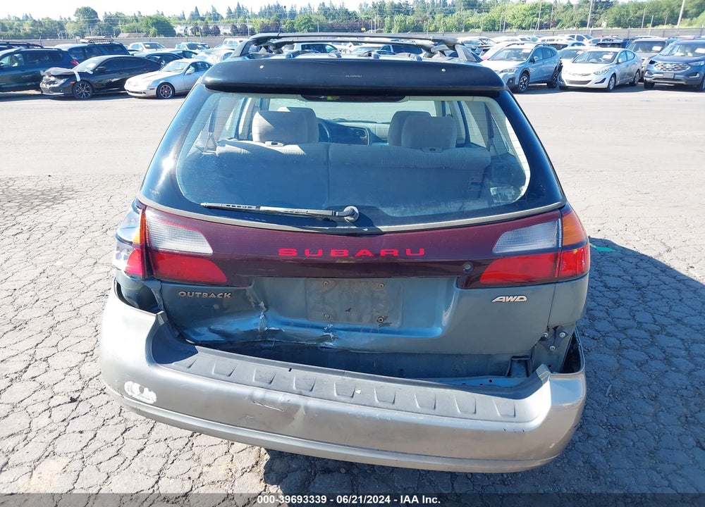 2001 SUBARU OUTBACK VIN: 4S3BH665X17672650