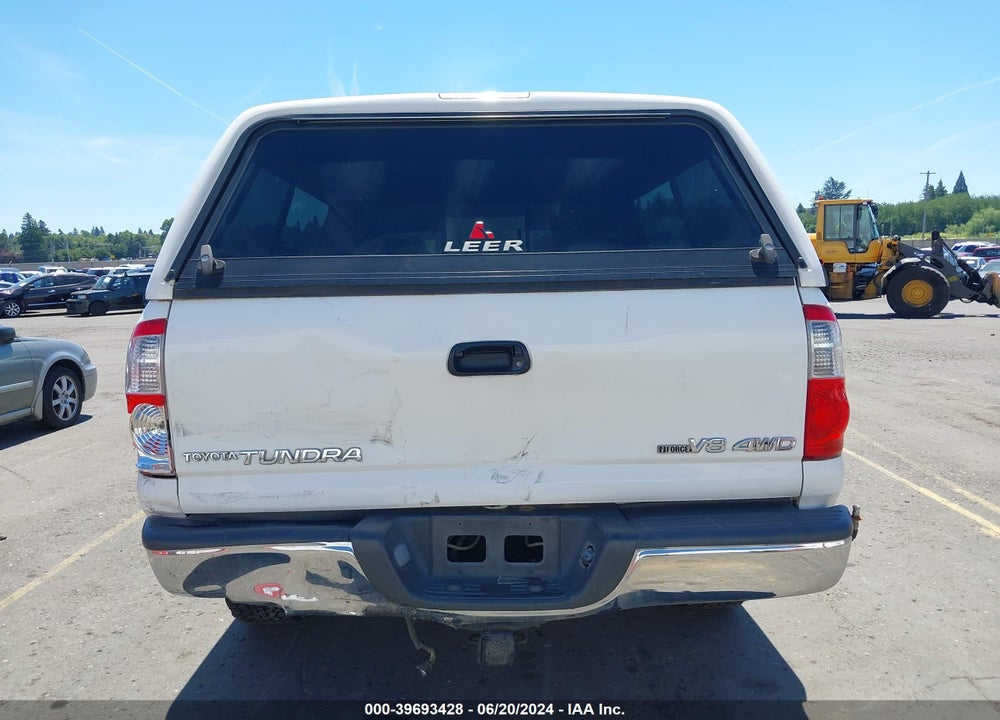 2006 TOYOTA TUNDRA SR5 V8 VIN: 5TBDT44126S549698
