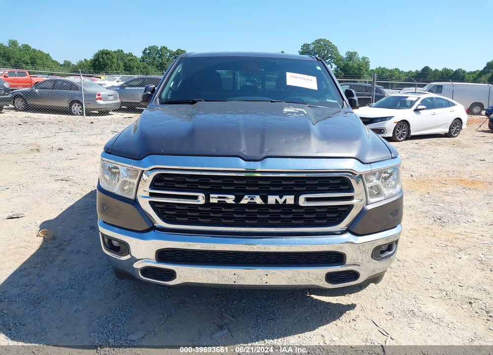 2022 RAM 1500 BIG HORN QUAD CAB 4X4 6'4 BOX VIN: 1C6RRFBG7NN287560