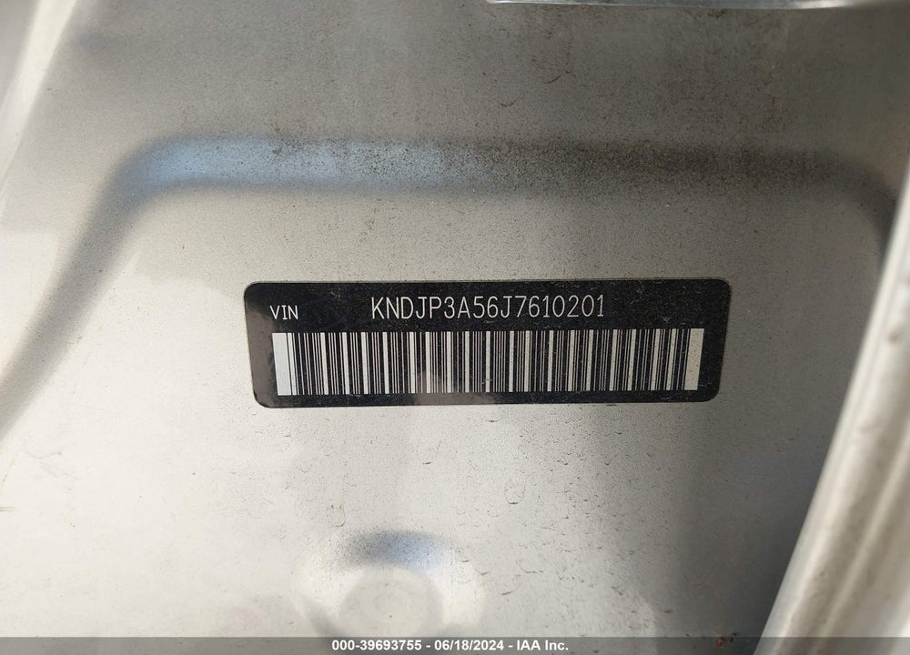 2018 KIA SOUL VIN: KNDJP3A56J7610201