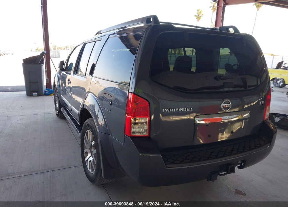 2012 NISSAN PATHFINDER LE VIN: 5N1AR1NB8CC630258