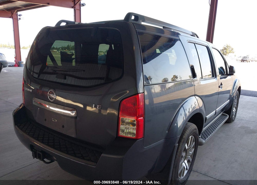 2012 NISSAN PATHFINDER LE VIN: 5N1AR1NB8CC630258