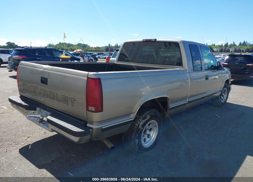 1998 CHEVROLET C1500 FLEETSIDE VIN: 1GCEC19W4WE221249