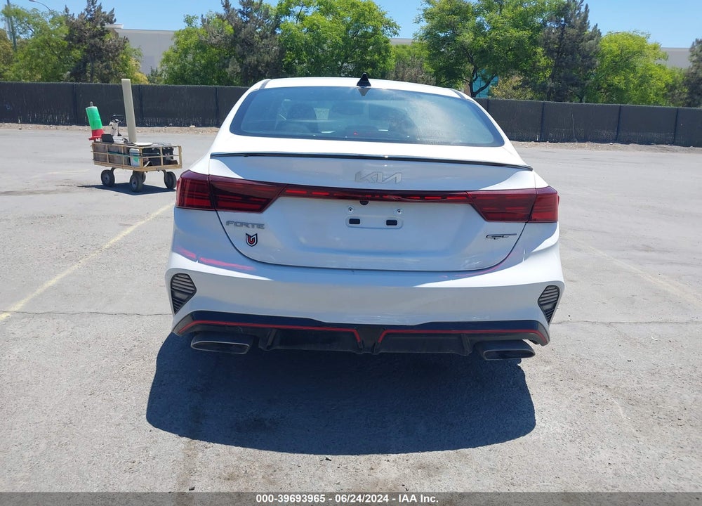 2022 KIA FORTE GT VIN: 3KPF44AC9NE493156