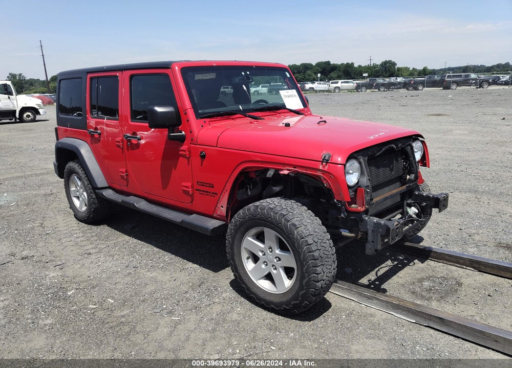 2017 JEEP WRANGLER UNLIMITED SPORT 4X4 VIN: 1C4BJWDG8HL630083