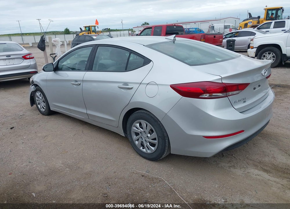 2017 HYUNDAI ELANTRA SE VIN: 5NPD74LF4HH150664