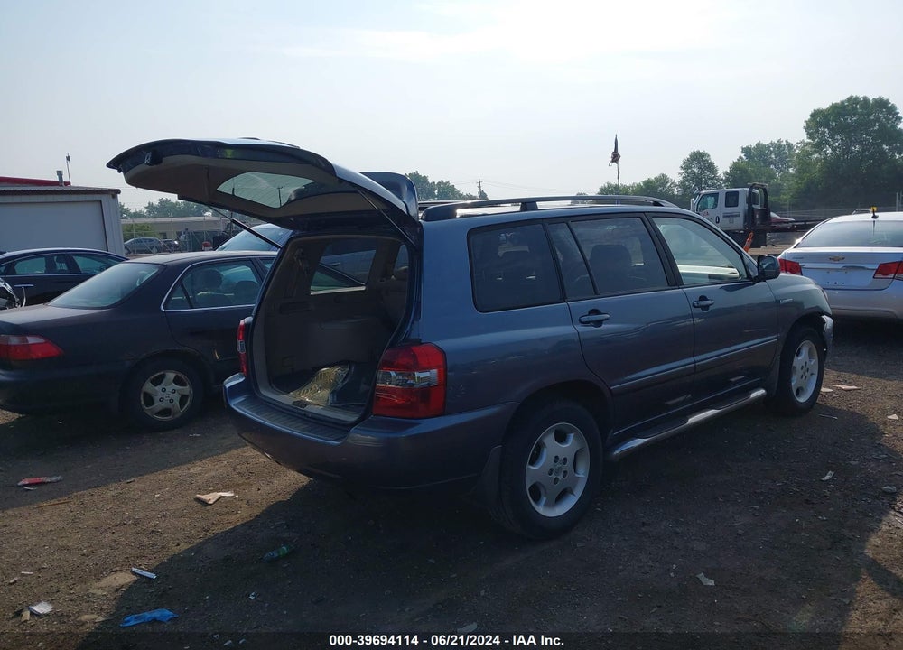 2005 TOYOTA HIGHLANDER LIMITED V6 VIN: JTEEP21A150106061