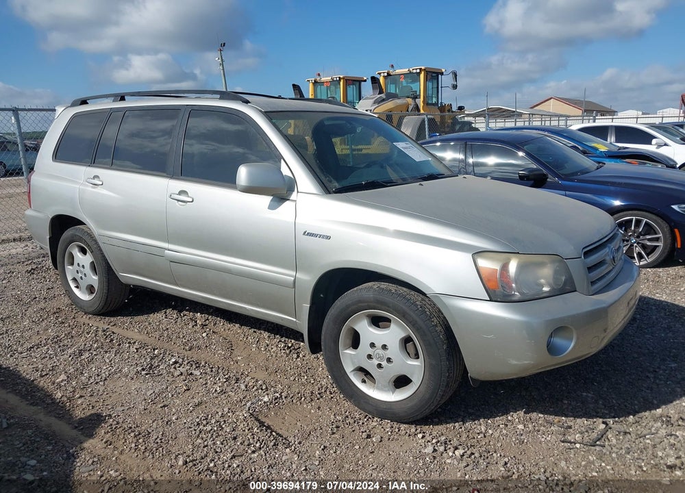 2006 TOYOTA HIGHLANDER LIMITED V6 VIN: JTEDP21A760104120