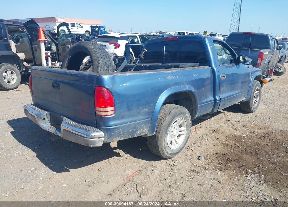 2004 DODGE DAKOTA VIN: 1D7FL16K04S649345