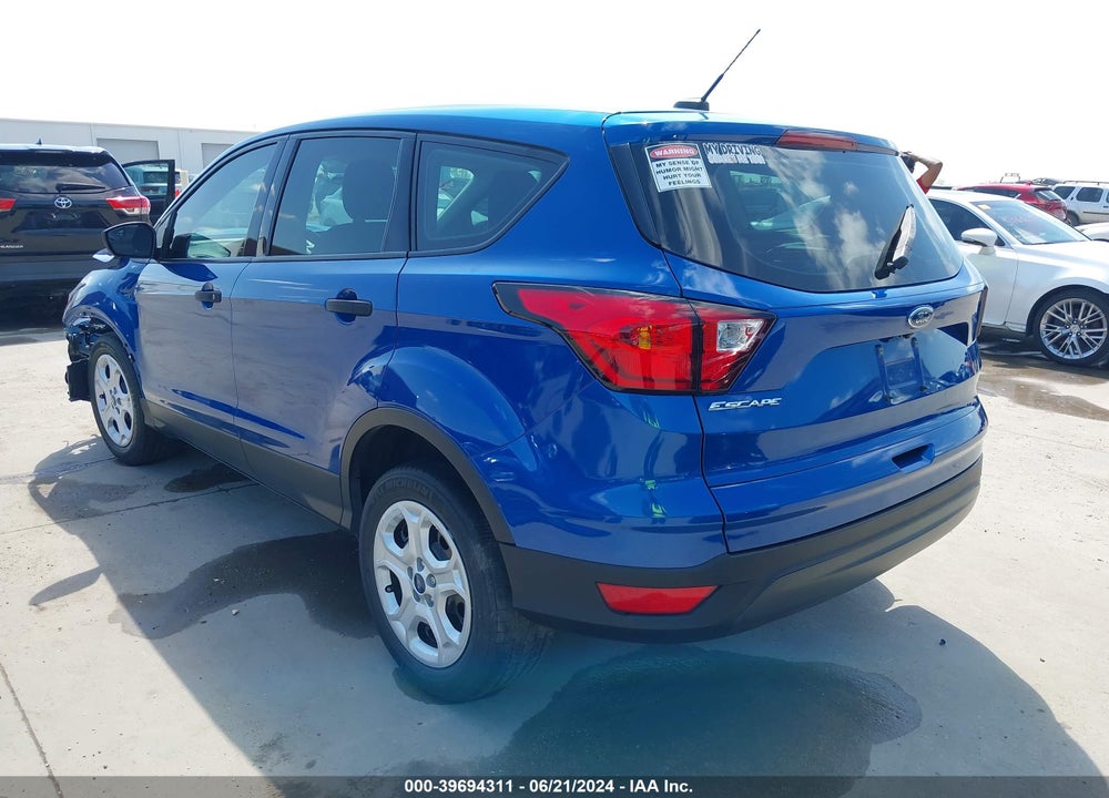 2019 FORD ESCAPE S VIN: 1FMCU0F71KUA53433