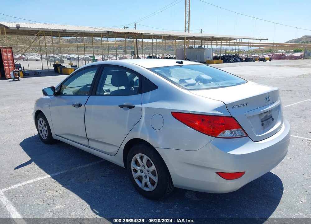 2012 HYUNDAI ACCENT GLS VIN: KMHCT4AE1CU048637