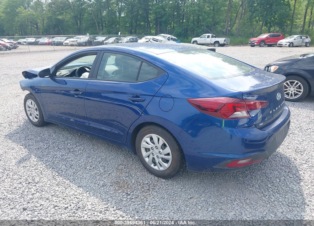 2019 HYUNDAI ELANTRA SE VIN: 5NPD74LF6KH454666