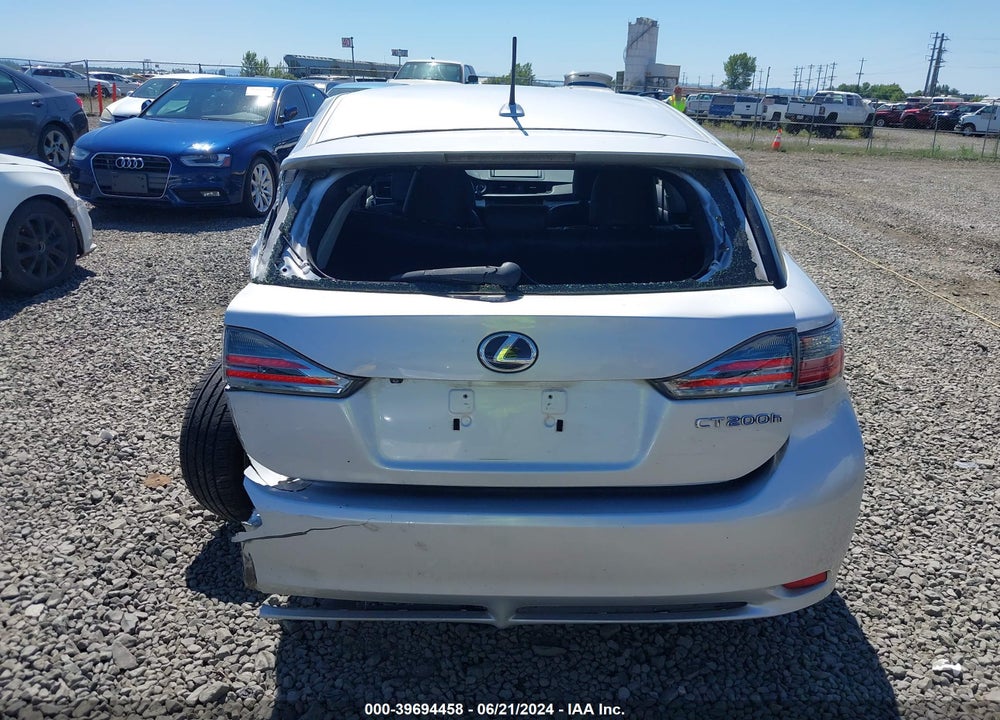 2012 LEXUS CT VIN: JTHKD5BH1C2078002