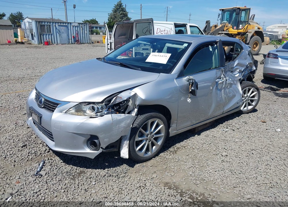 2012 LEXUS CT VIN: JTHKD5BH1C2078002