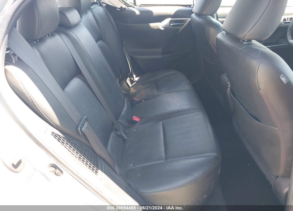 2012 LEXUS CT VIN: JTHKD5BH1C2078002