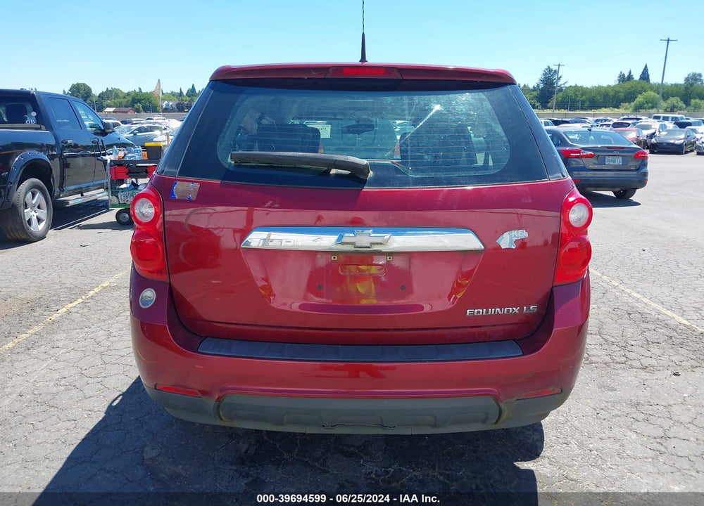 2010 CHEVROLET EQUINOX LS VIN: 2CNALBEW4A6278716
