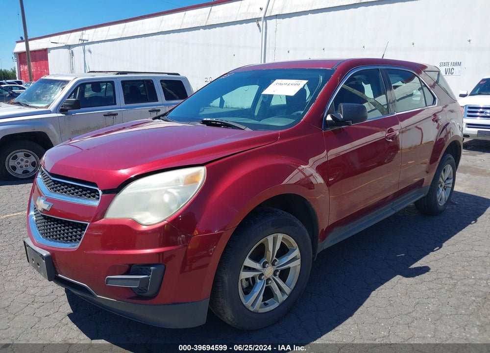 2010 CHEVROLET EQUINOX LS VIN: 2CNALBEW4A6278716