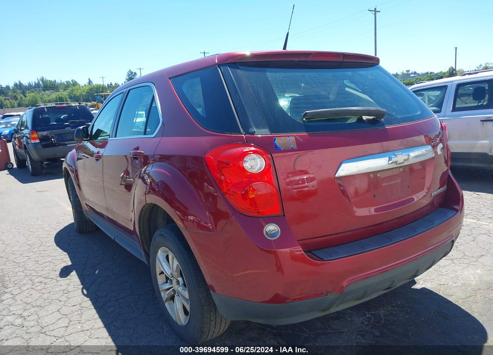 2010 CHEVROLET EQUINOX LS VIN: 2CNALBEW4A6278716