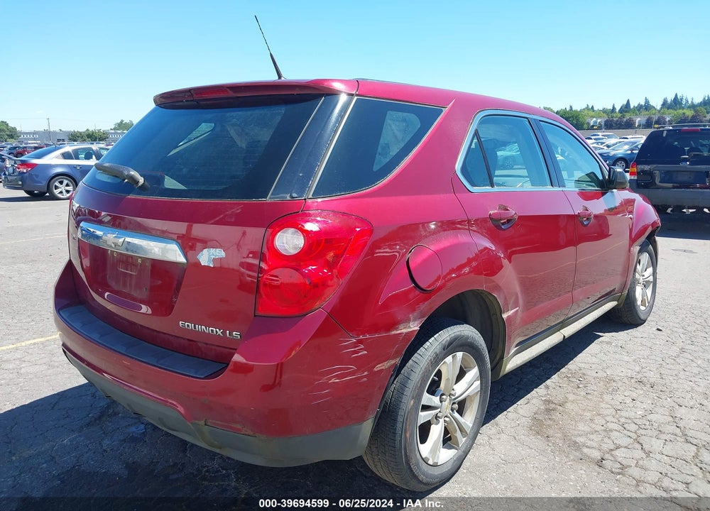 2010 CHEVROLET EQUINOX LS VIN: 2CNALBEW4A6278716