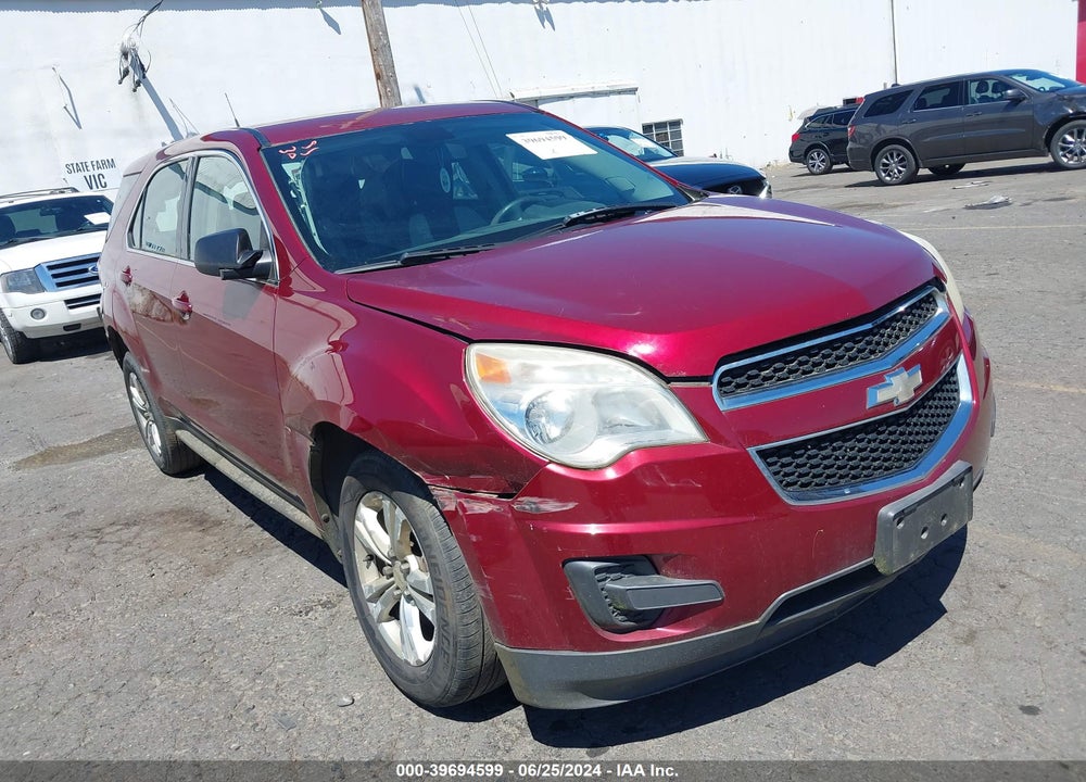2010 CHEVROLET EQUINOX LS VIN: 2CNALBEW4A6278716