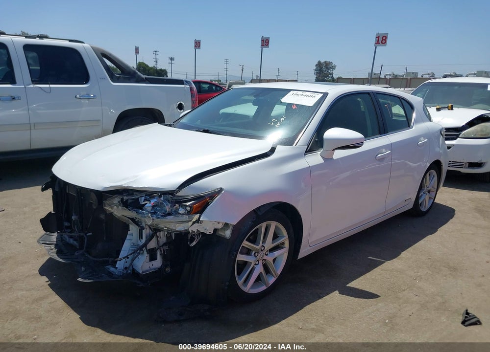 2014 LEXUS CT 200H VIN: JTHKD5BH2E2181108