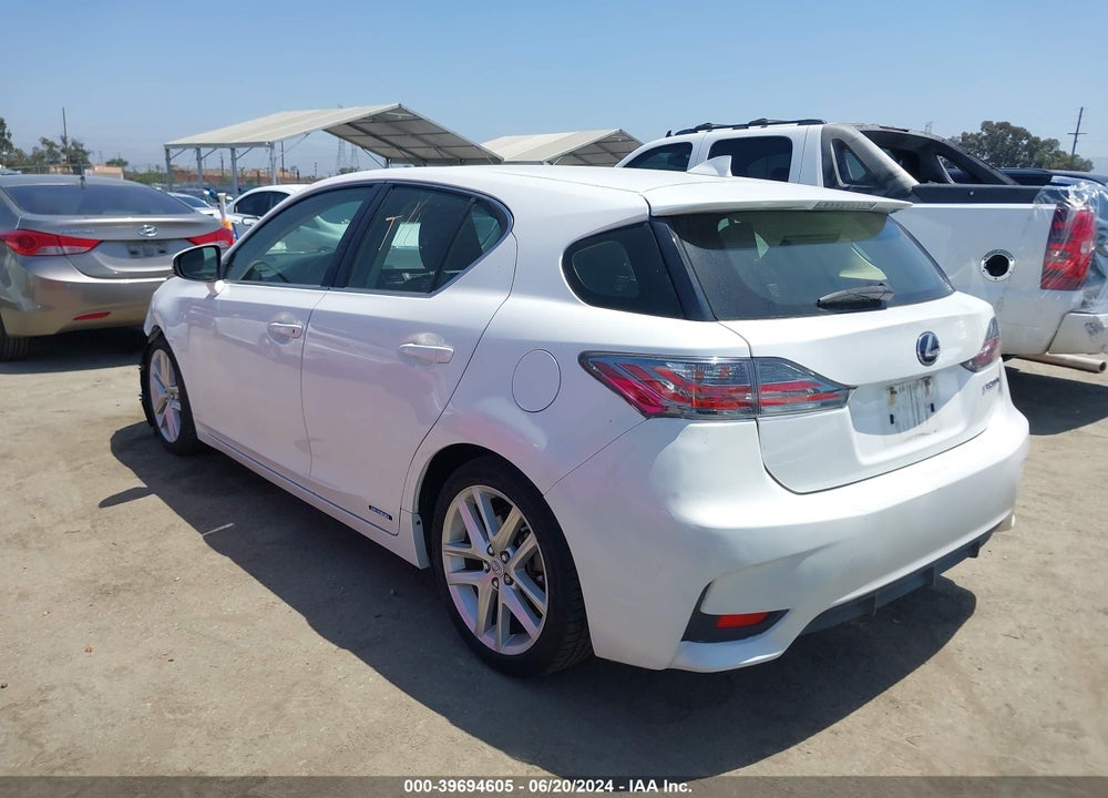 2014 LEXUS CT 200H VIN: JTHKD5BH2E2181108
