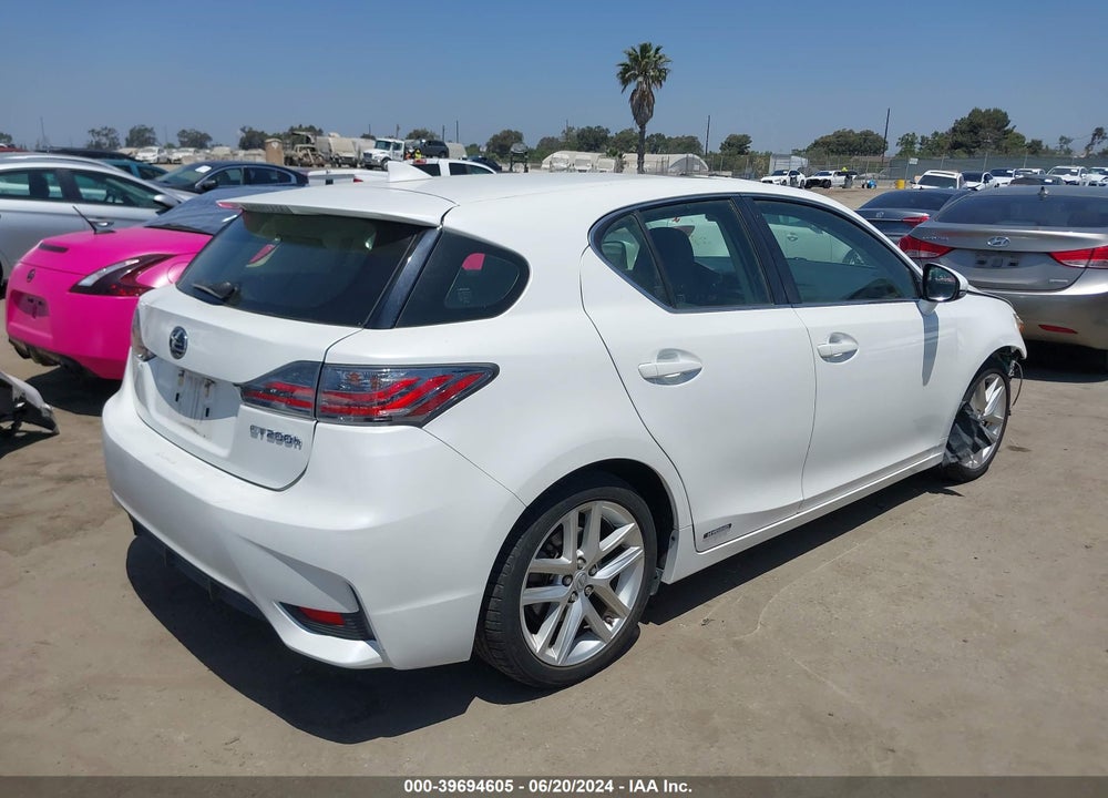 2014 LEXUS CT 200H VIN: JTHKD5BH2E2181108