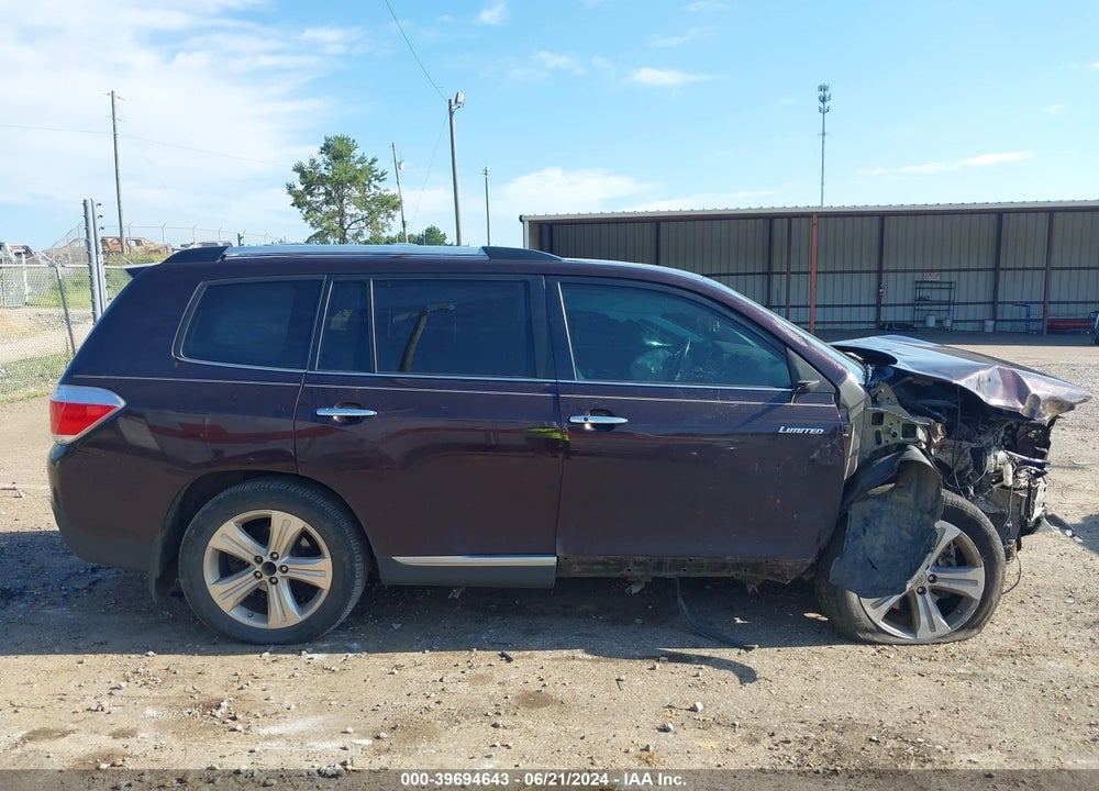 2013 TOYOTA HIGHLANDER LIMITED V6 VIN: 5TDYK3EH7DS139591