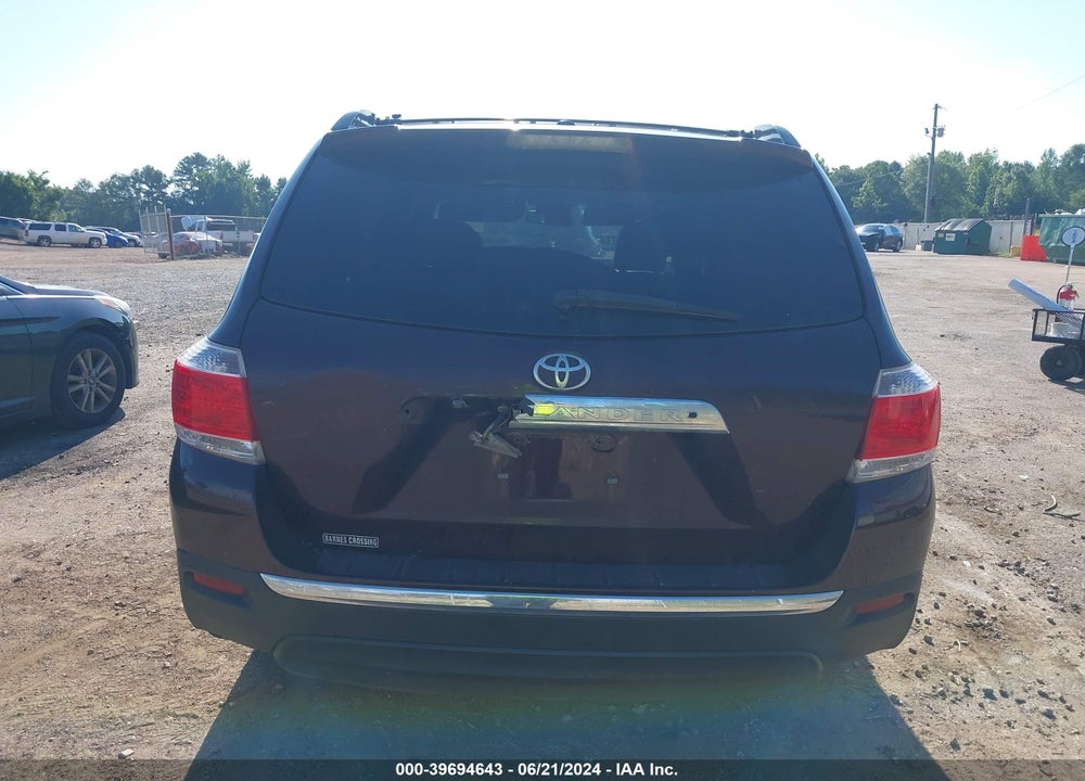 2013 TOYOTA HIGHLANDER LIMITED V6 VIN: 5TDYK3EH7DS139591
