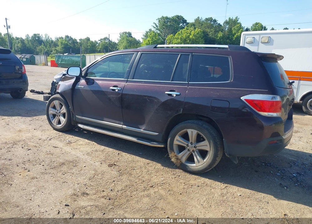 2013 TOYOTA HIGHLANDER LIMITED V6 VIN: 5TDYK3EH7DS139591