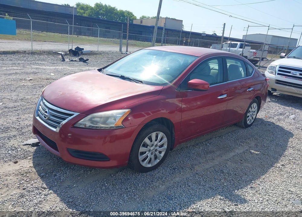 2014 NISSAN SENTRA SV VIN: 3N1AB7APXEL611699