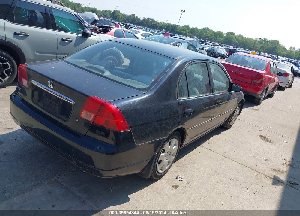 2001 HONDA CIVIC EX VIN: 1HGES26731L025959