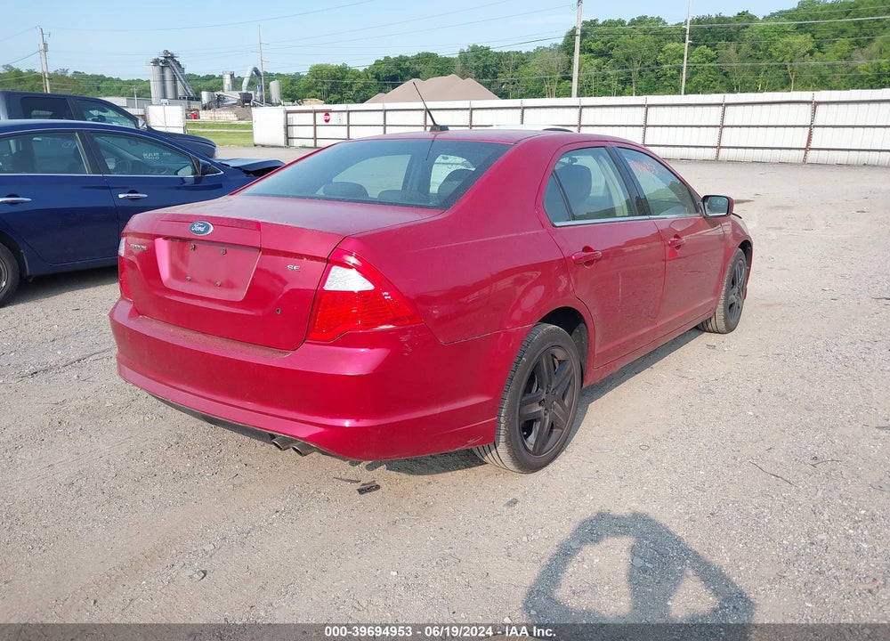 2010 FORD FUSION SE VIN: 3FAHP0HA6AR323844