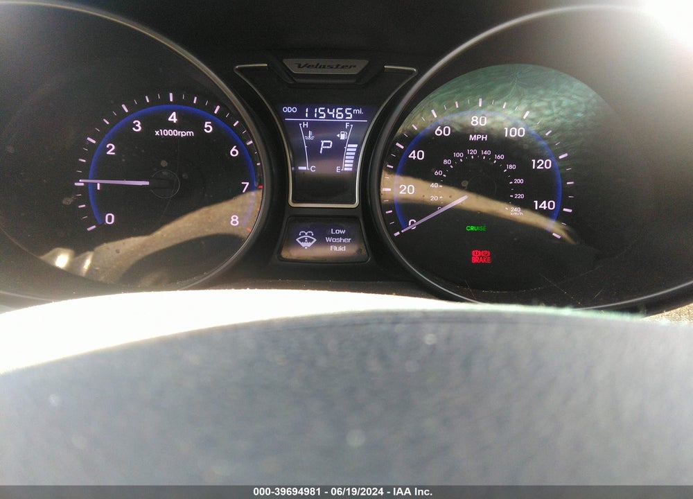 2015 HYUNDAI VELOSTER TURBO VIN: KMHTC6AE1FU239734