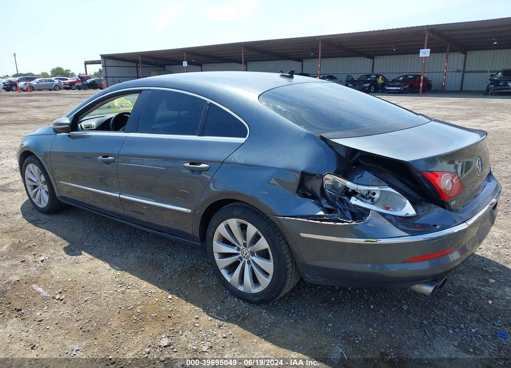 2012 VOLKSWAGEN CC SPORT VIN: WVWMP7AN4CE529474