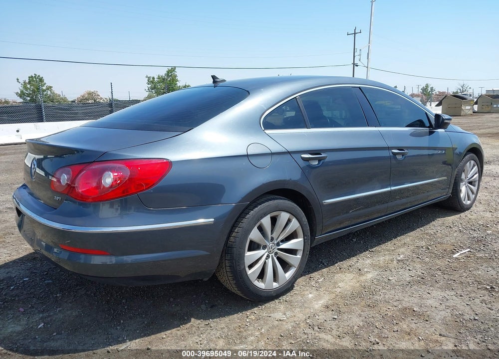 2012 VOLKSWAGEN CC SPORT VIN: WVWMP7AN4CE529474