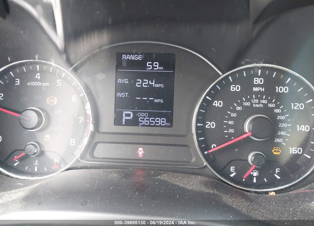 2016 KIA FORTE LX VIN: KNAFK4A66G5486595