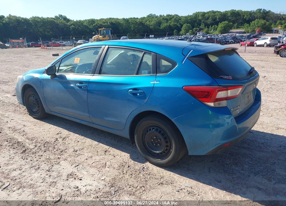 2019 SUBARU IMPREZA 2.0I VIN: 4S3GTAA63K3720103