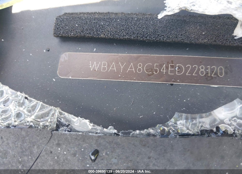 2014 BMW 750I VIN: WBAYA8C54ED228120