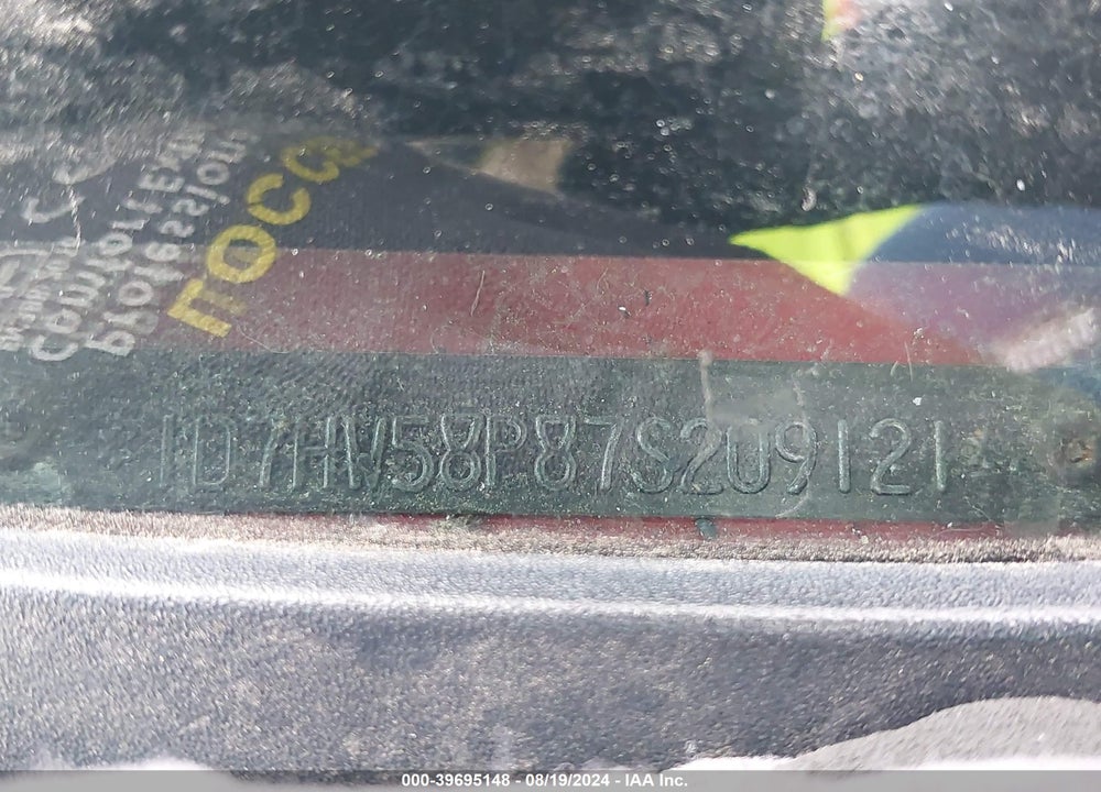 2007 DODGE DAKOTA LARAMIE VIN: 1D7HW58P87S209121