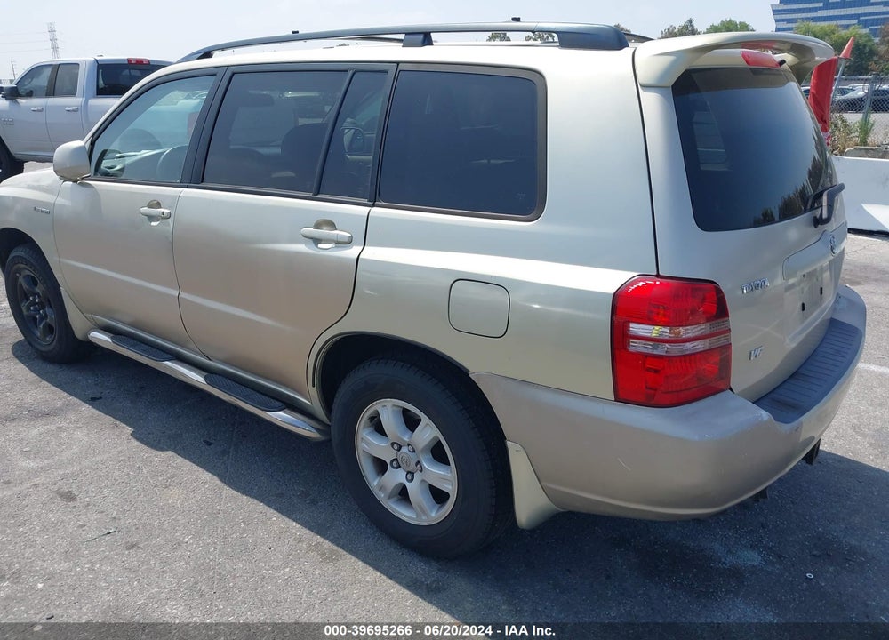 2001 TOYOTA HIGHLANDER V6 VIN: JTEGF21A010013179