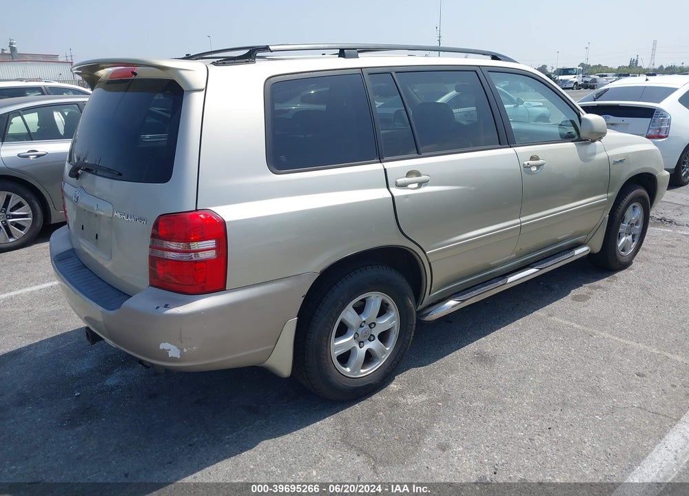 2001 TOYOTA HIGHLANDER V6 VIN: JTEGF21A010013179