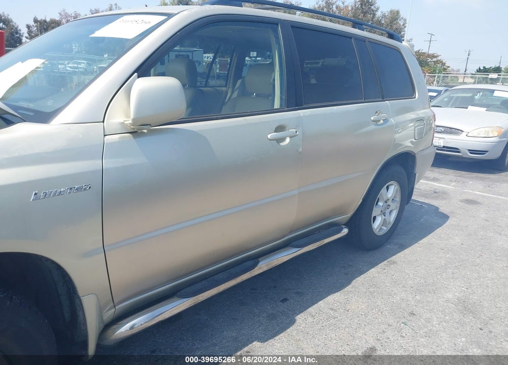 2001 TOYOTA HIGHLANDER V6 VIN: JTEGF21A010013179