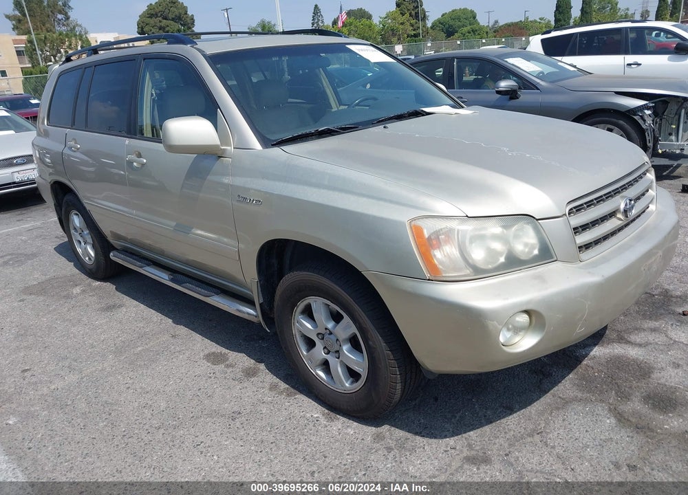 2001 TOYOTA HIGHLANDER V6 VIN: JTEGF21A010013179