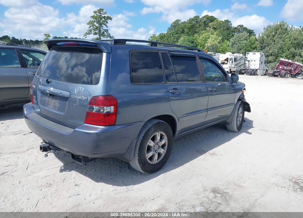 2007 TOYOTA HIGHLANDER V6 VIN: JTEHP21A970191389