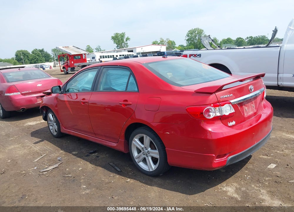 2013 TOYOTA COROLLA S VIN: 2T1BU4EE1DC982481
