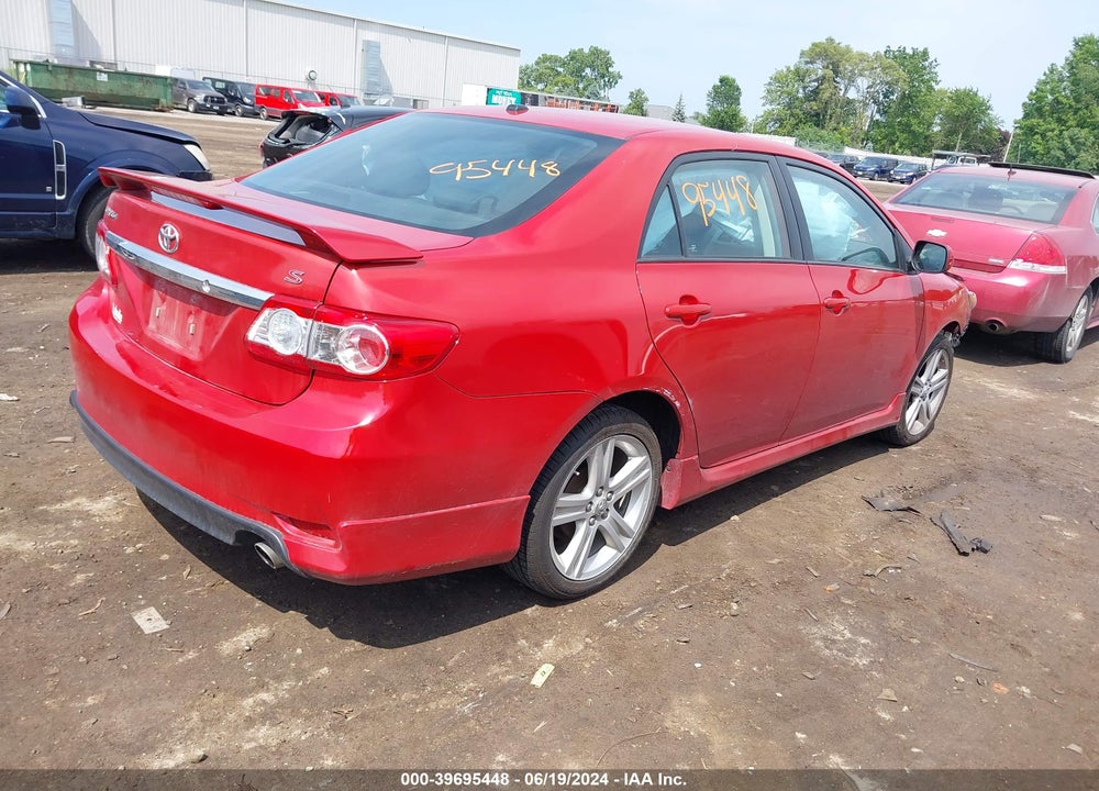 2013 TOYOTA COROLLA S VIN: 2T1BU4EE1DC982481