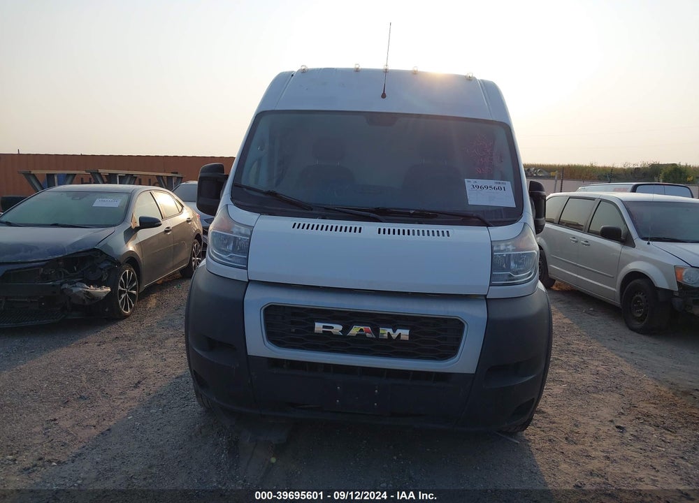 2019 RAM PROMASTER 3500 CARGO VAN HIGH ROOF 159 WB EXT VIN: 3C6URVJG8KE558003
