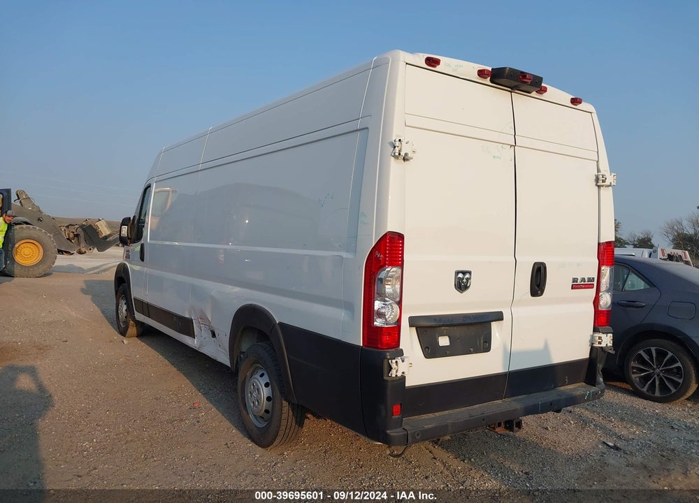 2019 RAM PROMASTER 3500 CARGO VAN HIGH ROOF 159 WB EXT VIN: 3C6URVJG8KE558003